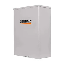 Left Side Corner View of the Generac 100 Amp Automatic Transfer Switch SE Rated Whole House RXSW100A3